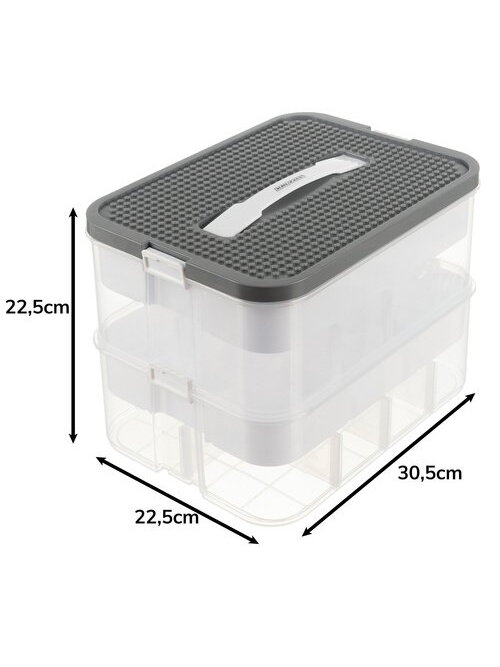 Pudełko na klocki- 2 poziomy Kruzzel 25756 3