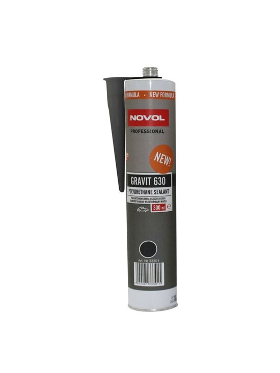 PU hermetikas juodas GRAVIT 630 uždažomas 300ml