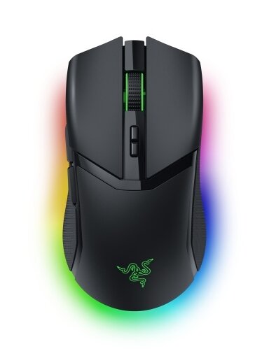 Razer Cobra Pro Žaidimų pelė belaidė, RF Wireless + Bluetooth + USB Type-C, Optical 30000 DPI, Juoda