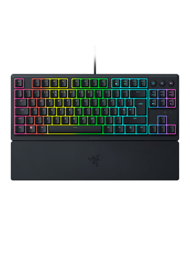 Razer Ornata V3 Tenkeyless Laidinė žaidimų klaviatūra, Low-profile, RGB LED, USB QWERTY, US, Juoda