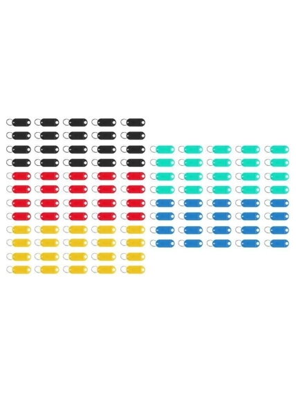 Raktų pakabuko/rakto ID rinkinys 100 vnt 4 Raktų pakabuko/rakto ID rinkinys 100 vnt 4