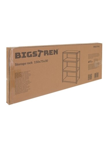 Regał magazynowy - czarny 150x75x30 Bigstren