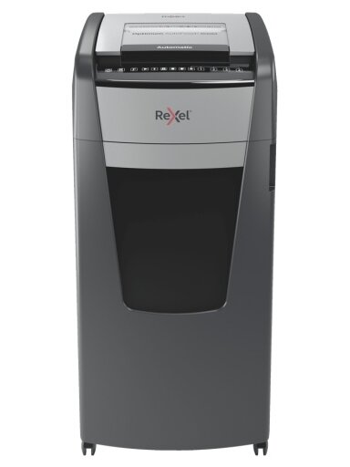 Rexel AutoFeed+ 600M Dokumentų naikiklis Micro cut shredding 2x15mm P-5 110L, 55 dB, Pilka/Juoda