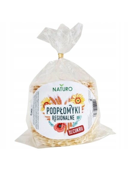 Regioniniai paplotėliai be pridėtinio cukraus Naturo, 100g Regioniniai paplotėliai be pridėtinio cukraus Naturo, 100g