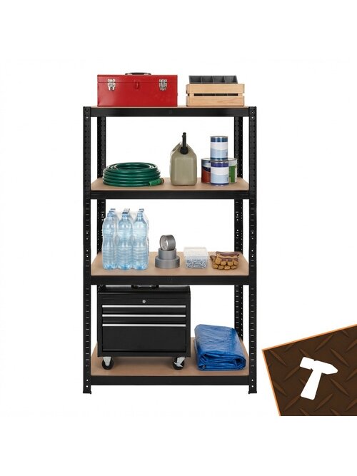 Regał magazynowy - czarny 150x75x30 Bigstren 16 Regał magazynowy - czarny 150x75x30 Bigstren 16