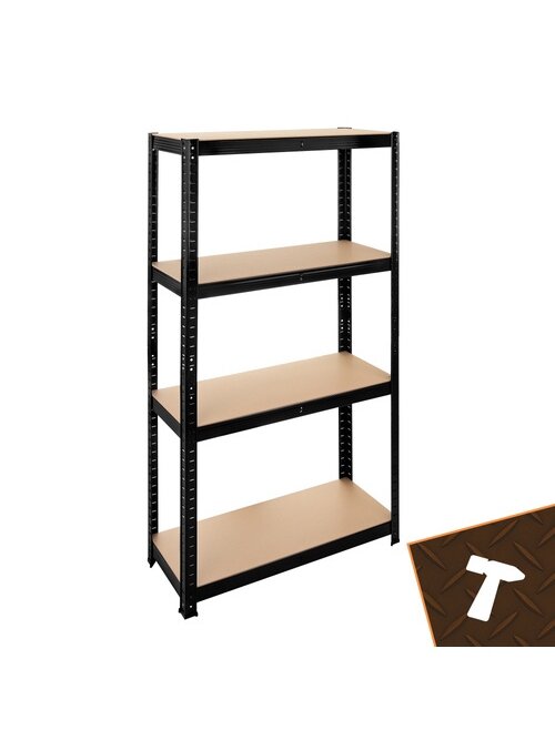Regał magazynowy - czarny 150x75x30 Bigstren 8 Regał magazynowy - czarny 150x75x30 Bigstren 8