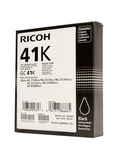 Ricoh GEL GC-41K (405761), foto juoda kasetė