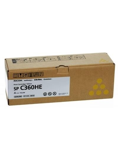 Ricoh SPC360HE (408187) Lazerinė kasetė, Geltona Ricoh SPC360HE (408187) Lazerinė kasetė, Geltona