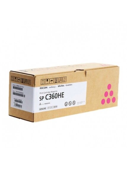 Ricoh (408186, SPC360HE), purpurinė kasetė Ricoh (408186, SPC360HE), purpurinė kasetė