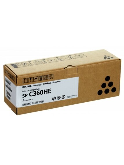 Ricoh SPC360HE (408184), juoda kasetė Ricoh SPC360HE (408184), juoda kasetė