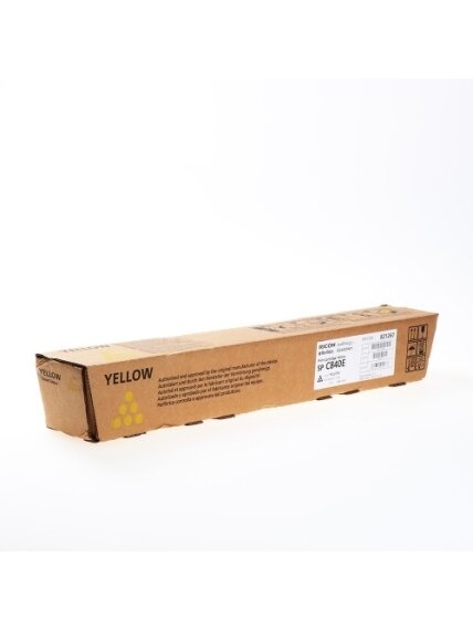 Ricoh SPC840DN (821260) Lazerinė kasetė, Geltona Ricoh SPC840DN (821260) Lazerinė kasetė, Geltona