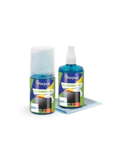 Rinkinys ekranų valymui Forpus (skystis 200ml, šluostė) Rinkinys ekranų valymui Forpus (skystis 200ml, šluostė)