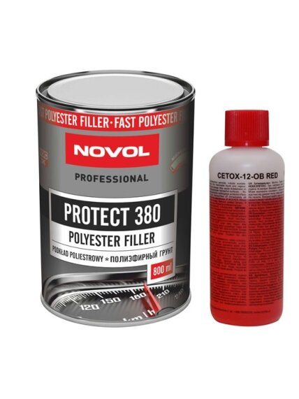RINKINYS: Poliesterinis gruntas PROTECT 380 0.8 + kietiklis 0.08L RINKINYS: Poliesterinis gruntas PROTECT 380 0.8 + kietiklis 0.08L