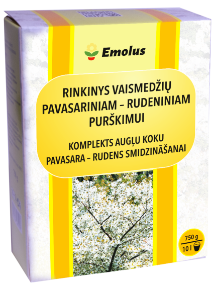 Rinkinys vaismedžių pavasariniam-rudeniniam purškimui, 750g Rinkinys vaismedžių pavasariniam-rudeniniam purškimui, 750g