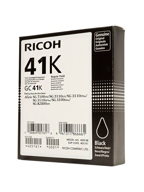 Ricoh GEL GC-41K (405761), foto juoda kasetė