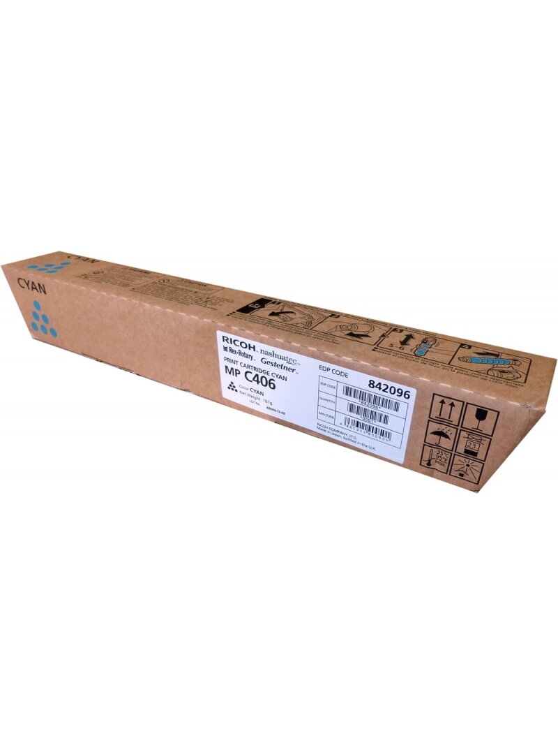 Ricoh MP C406 842096, žydra kasetė Ricoh MP C406 842096, žydra kasetė