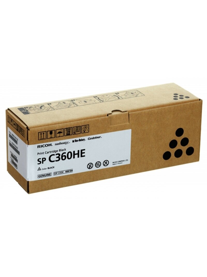 Ricoh SPC360HE (408184), juoda kasetė Ricoh SPC360HE (408184), juoda kasetė