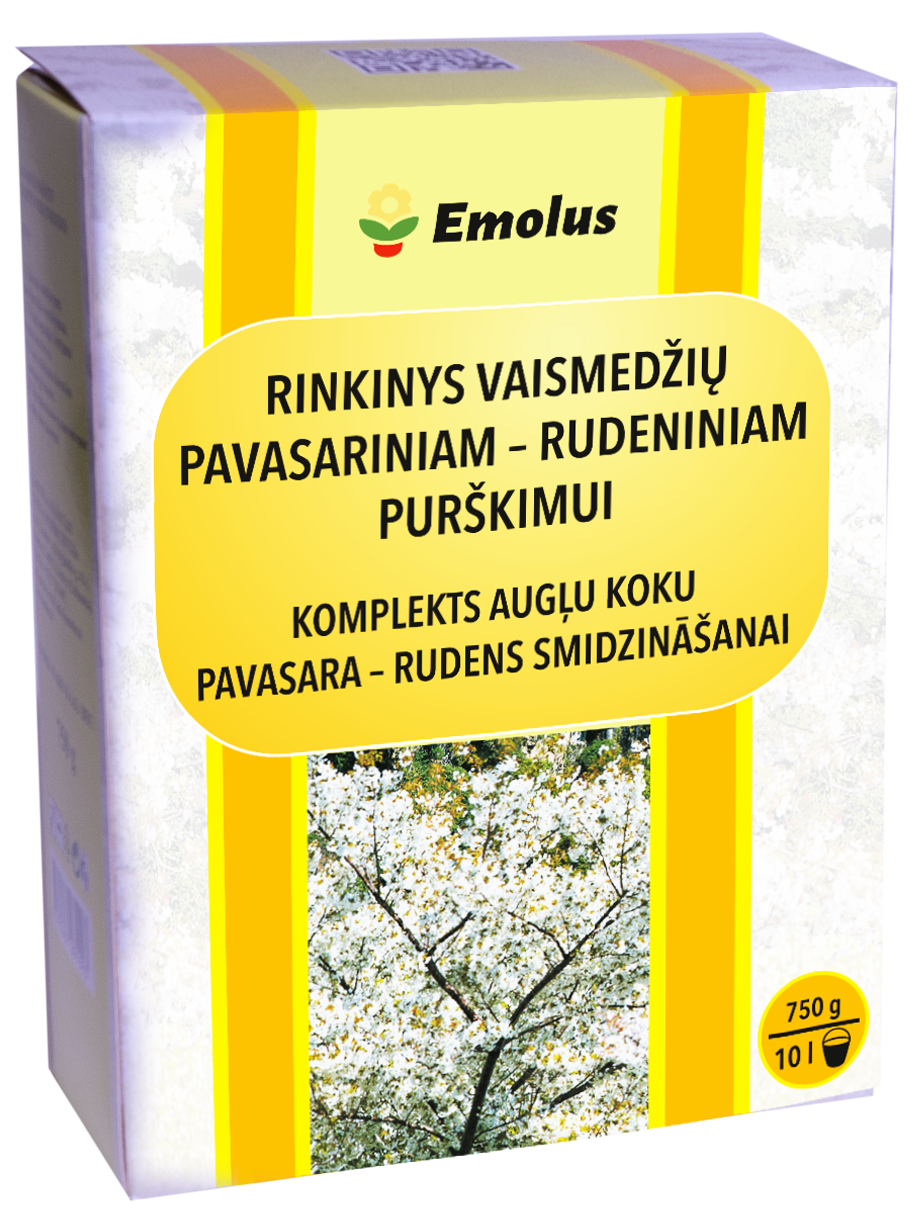 Rinkinys vaismedžių pavasariniam-rudeniniam purškimui, 750g Rinkinys vaismedžių pavasariniam-rudeniniam purškimui, 750g