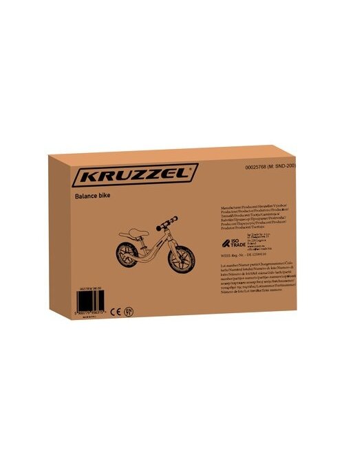 Rowerek biegowy różowy Kruzzel 25768 2