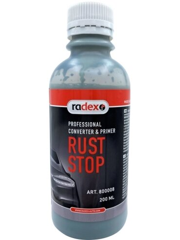 Rūdžių rišiklis RUST STOP 200 ml RADEX Rūdžių rišiklis RUST STOP 200 ml RADEX