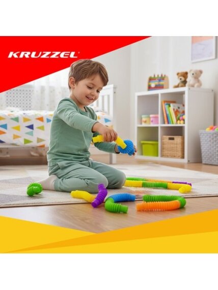 Sensoriniai vamzdeliai - 10 vnt. Kruzzel 26693 2 Sensoriniai vamzdeliai - 10 vnt. Kruzzel 26693 2