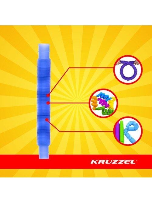 Sensoriniai vamzdeliai - 10 vnt. Kruzzel 26693 3 Sensoriniai vamzdeliai - 10 vnt. Kruzzel 26693 3