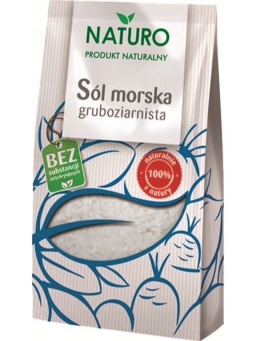 Rupi jūros druska Naturo, 500g Rupi jūros druska Naturo, 500g