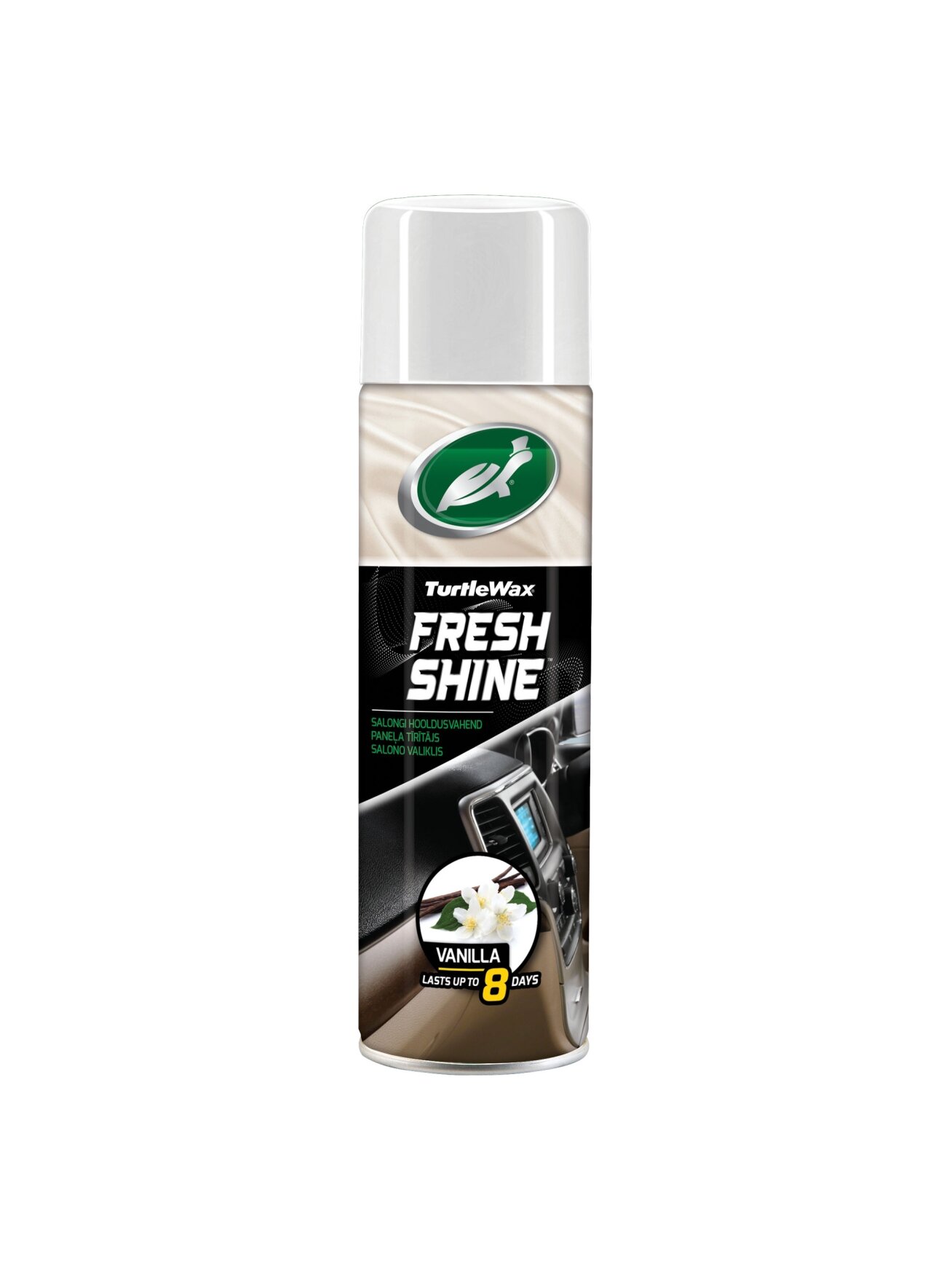 Salono plastiko blizgiklis VANILĖS kvapo Turtle Wax® 0.5 l Salono plastiko blizgiklis VANILĖS kvapo Turtle Wax® 0.5 l