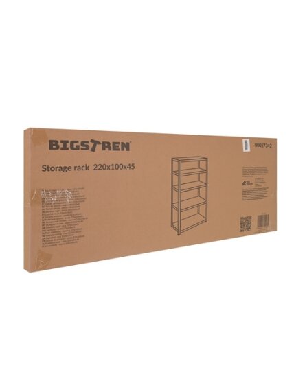 Sandėliavimo lentyna - juoda 220x100x45 Bigstreen 1
