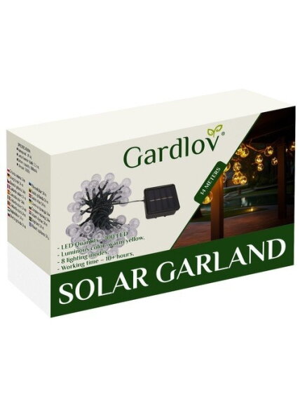 Saulės girlianda 12m IP65 Gardlov 24010 8