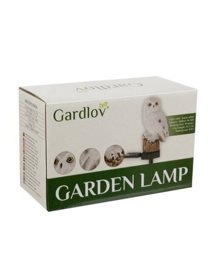 Saulės sodo lempa - pelėda Gardlov 23847 5