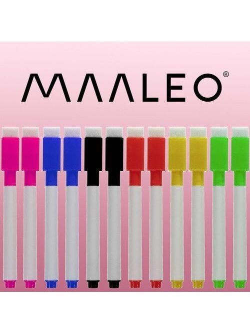 Sauso valymo žymekliai - 12 vnt. rinkinys Maaleo 21646 10 Sauso valymo žymekliai - 12 vnt. rinkinys Maaleo 21646 10
