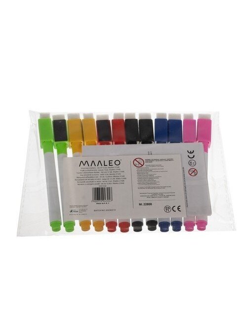 Sauso valymo žymekliai - 12 vnt. rinkinys Maaleo 21646 7 Sauso valymo žymekliai - 12 vnt. rinkinys Maaleo 21646 7