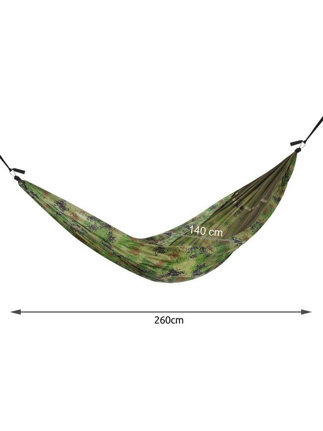 Santiago Army turistinis hamakas 260x140cm Tinklas 3 Santiago Army turistinis hamakas 260x140cm Tinklas 3