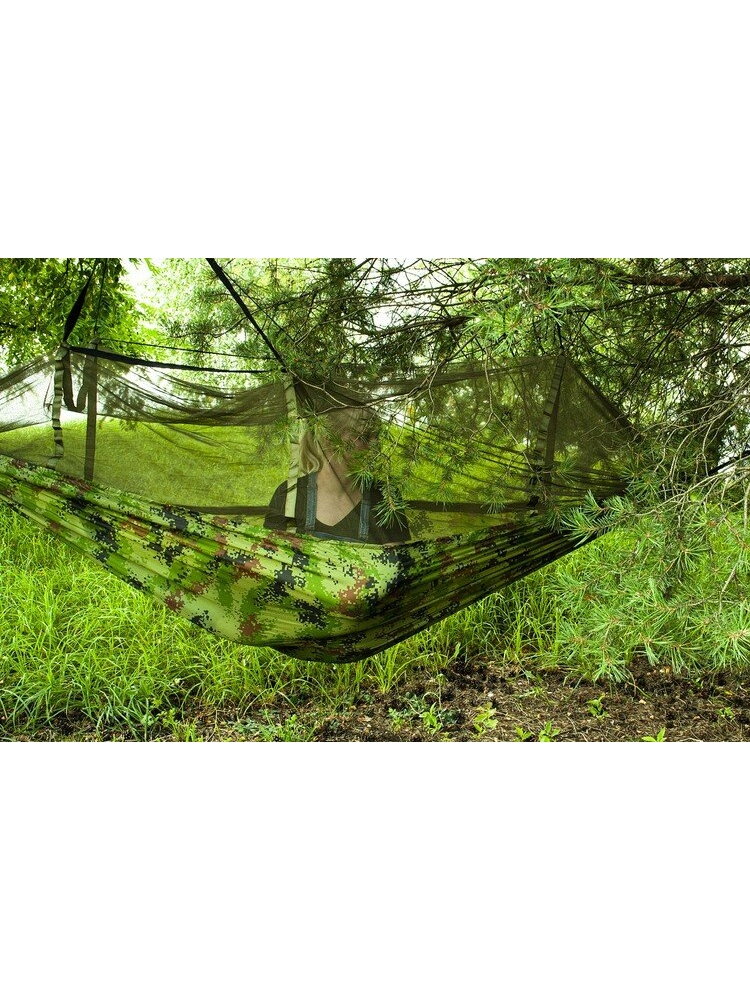 Santiago Army turistinis hamakas 260x140cm Tinklas 6