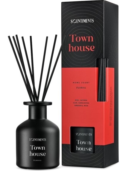 SCENTIMENTS Namų kvapas lazdelėmis Town House, 125 ml SCENTIMENTS Namų kvapas lazdelėmis Town House, 125 ml