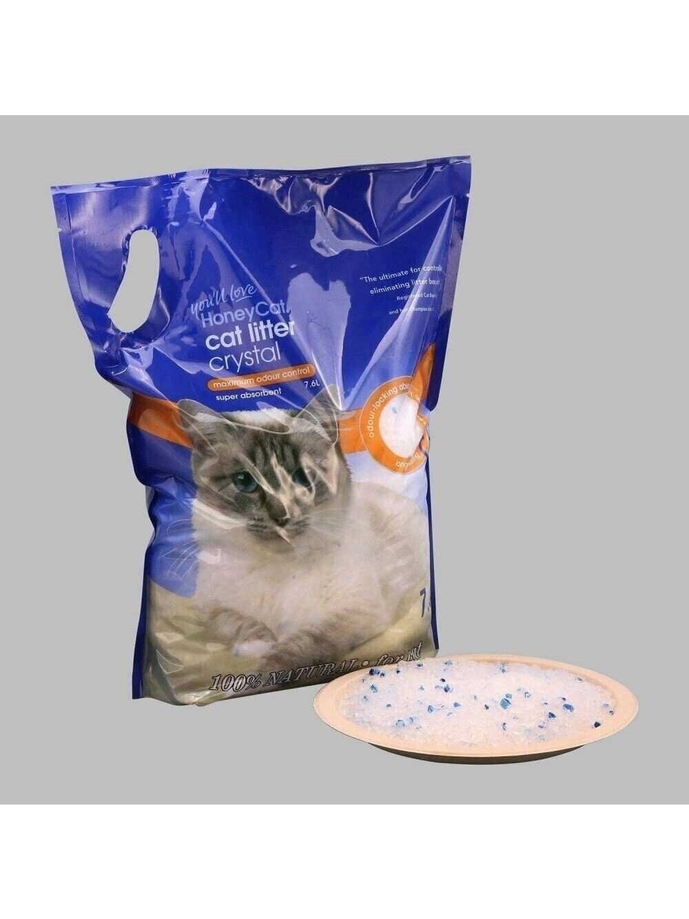 Silikoninis kačių kraikas "HoneyCat" 10L/4,2Kg