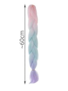 Sintetinės plaukų ombre pynės rožinės/ni/f W10341 2
