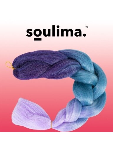 Sintetinės plaukų pynės ombre blue/fio W10342
