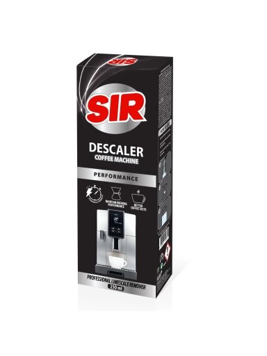 SIR - PERFORMANCE kavos aparatų nukalkinimo priemonė, 250 ml