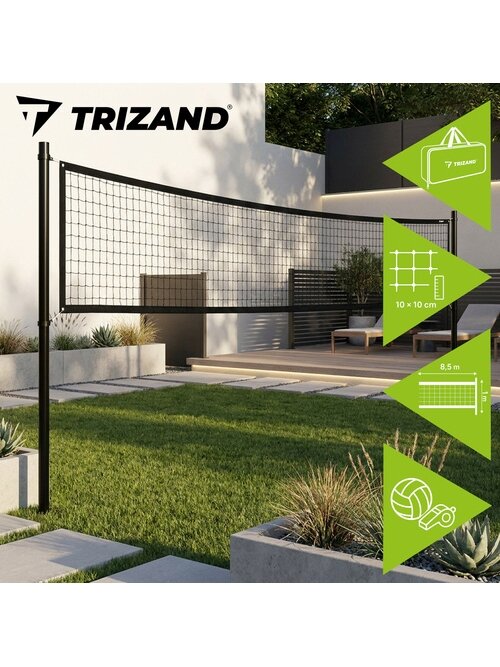 Tinklinio tinklas 8,5x1 m + „Trizand“ krepšys 3