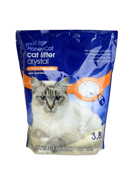 Silikoninis kačių kraikas "HoneyCat" 3,8L/1,5Kg