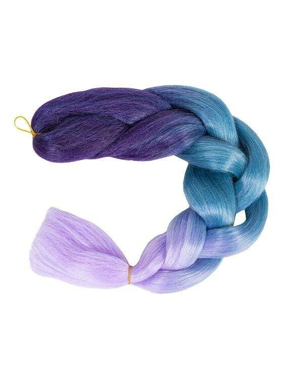 Sintetinės plaukų pynės ombre blue/fio W10342 3 Sintetinės plaukų pynės ombre blue/fio W10342 3