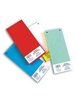 Skirtukai dokumentams SMLT kartoniniai 11x23,5cm 50vnt. geltoni Skirtukai dokumentams SMLT kartoniniai 11x23,5cm 50vnt. geltoni