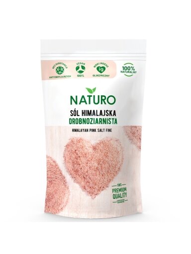 Smulki Himalajų druska Naturo, 500g