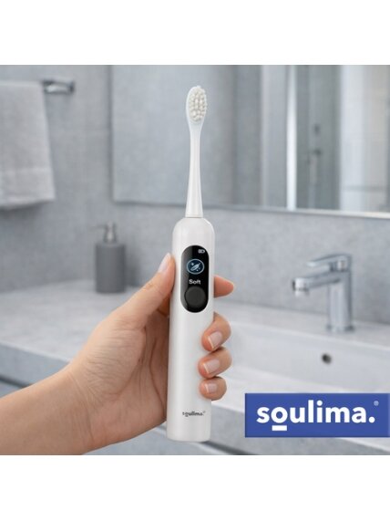 Soulima 26850 baltas ultragarsinis dantų šepetėlis 19