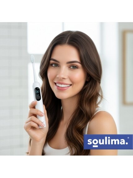 Soulima 26850 baltas ultragarsinis dantų šepetėlis 20