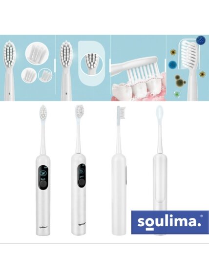 Soulima 26850 baltas ultragarsinis dantų šepetėlis 24