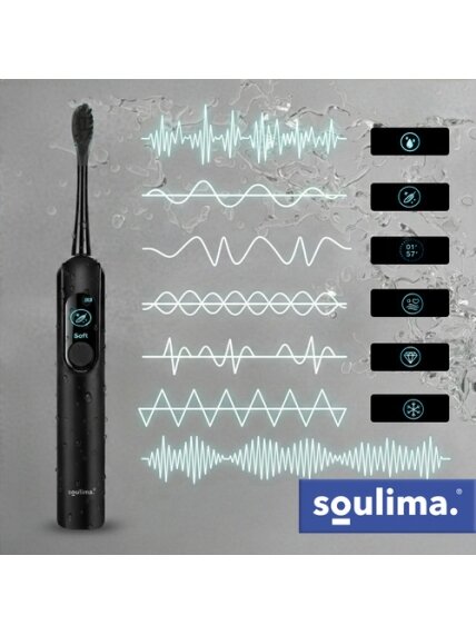 Soulima 26851 juodas Sonic dantų šepetėlis 24