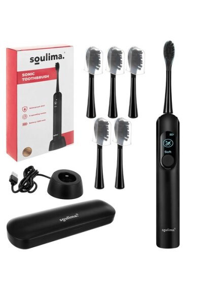 Soulima 26851 juodas Sonic dantų šepetėlis 28